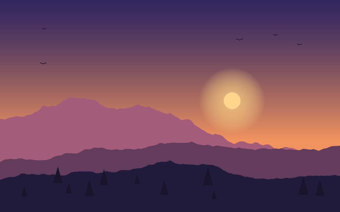 Landschaftsillustration