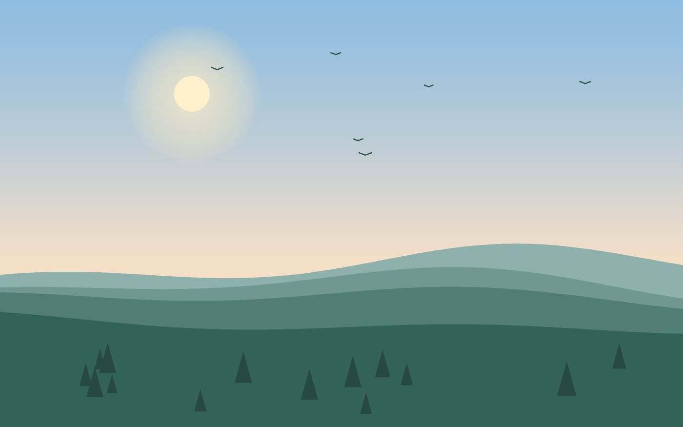 Landschapsillustratie