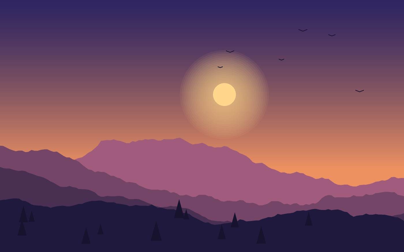 Landschaftsillustration