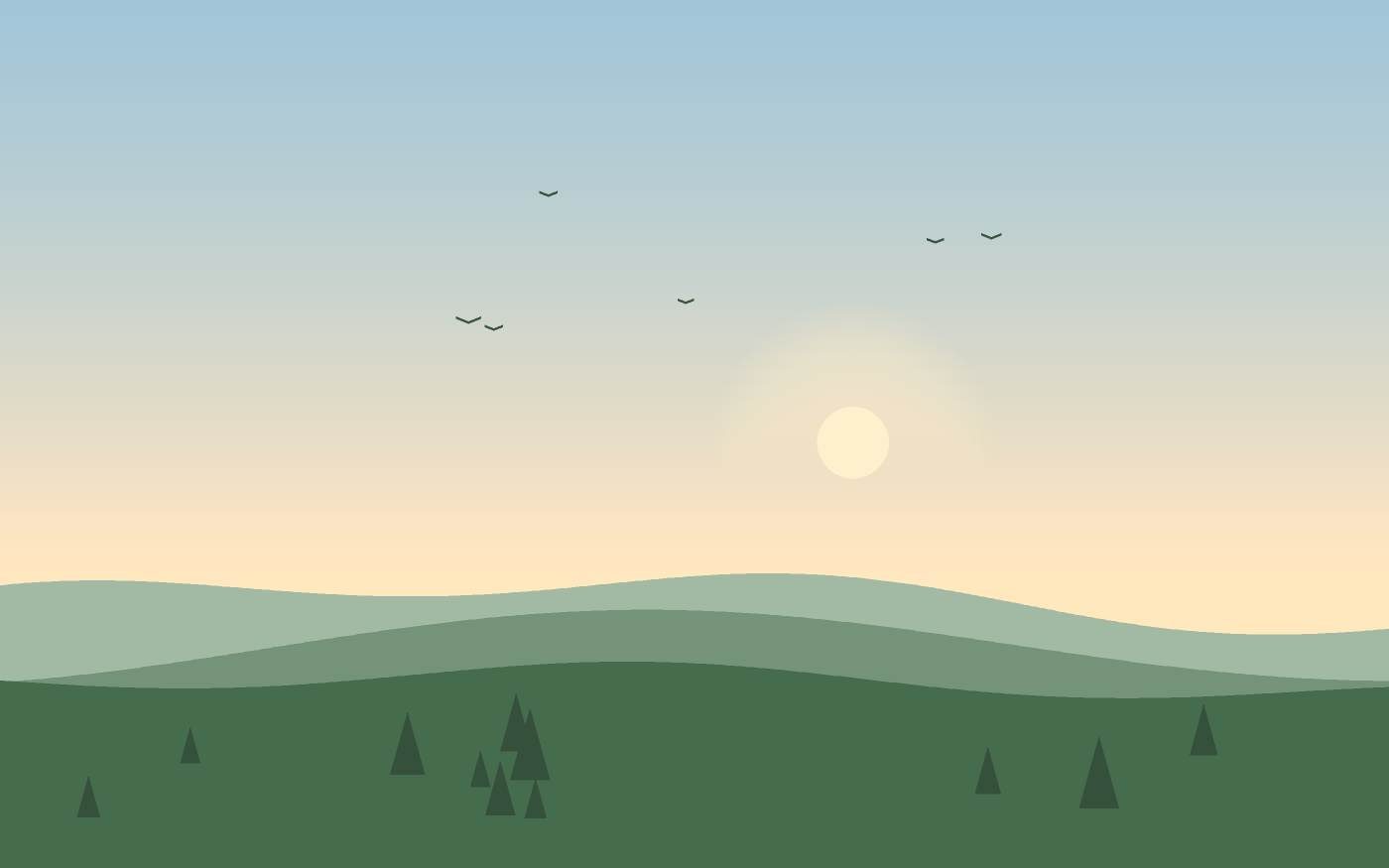 Ilustración de un paisaje