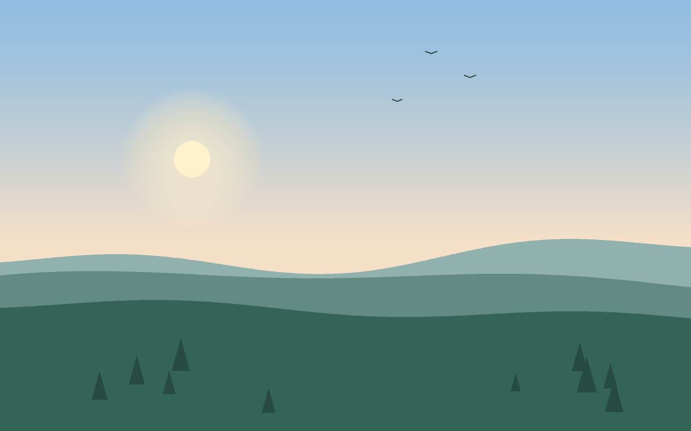 Ilustración de un paisaje