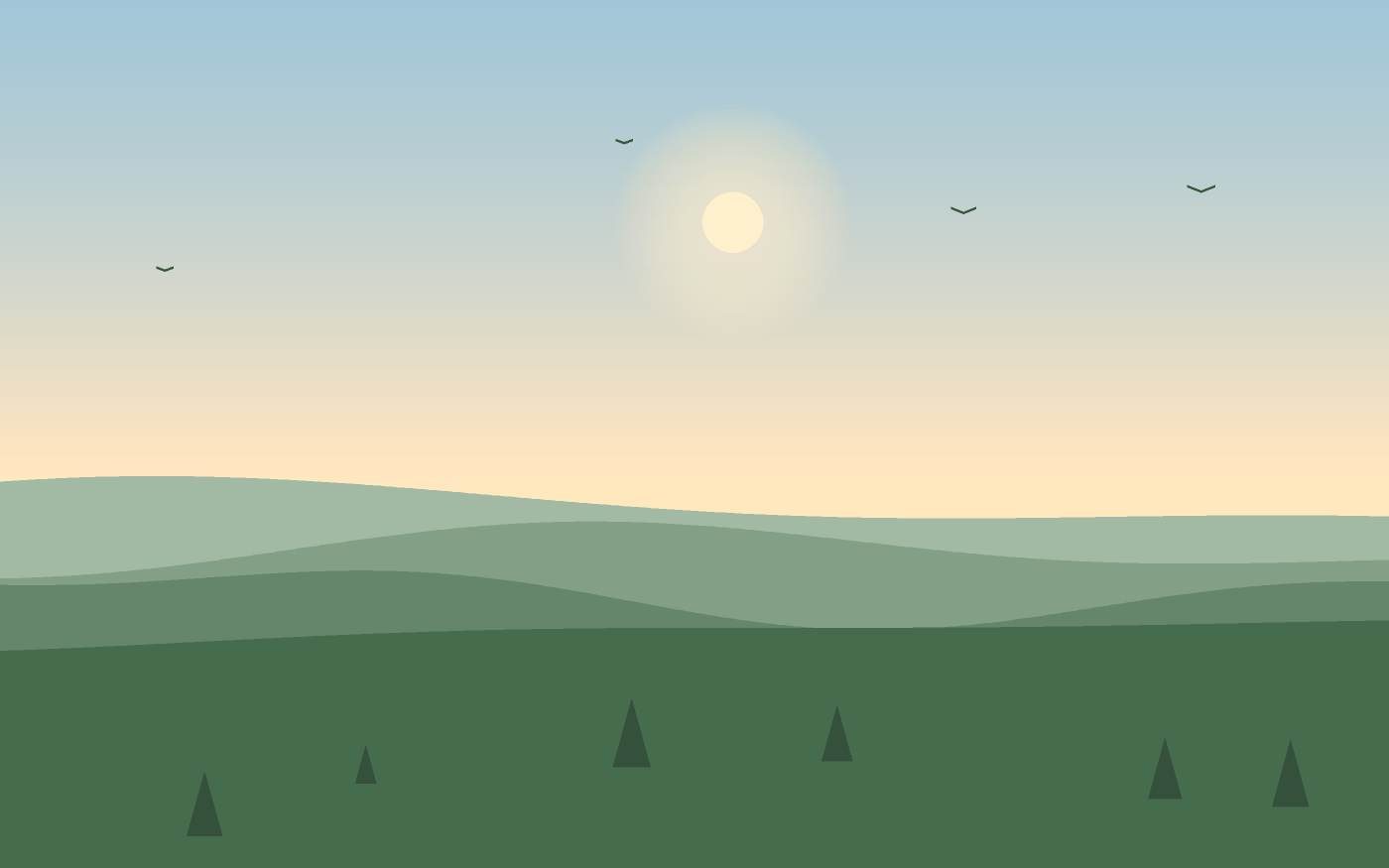 Illustrazione di un paesaggio